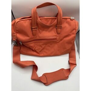 Tumi Voyager Nylon‎ Weekender Travel Shoulder Bag Tangerine Orange